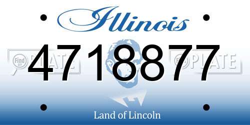 4718877 Illinois License Plate