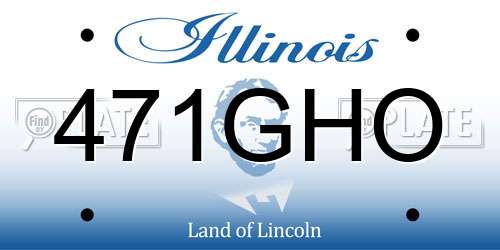 471GHO Illinois License Plate
