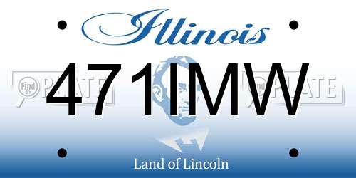 471IMW Illinois License Plate
