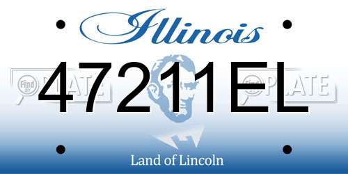 47211EL Illinois License Plate