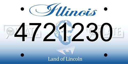 4721230 Illinois License Plate