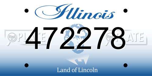 472278 Illinois License Plate