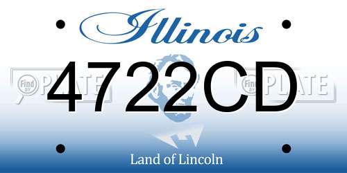 4722CD Illinois License Plate