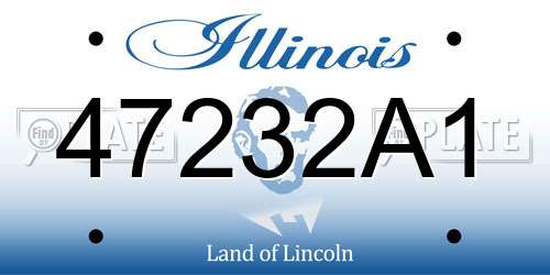 47232A1 Illinois License Plate