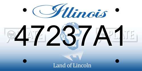 47237A1 Illinois License Plate