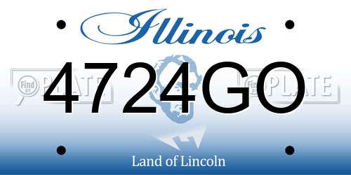 4724GO Illinois License Plate