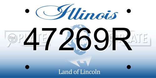 47269R Illinois License Plate