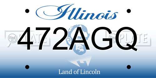 472AGQ Illinois License Plate
