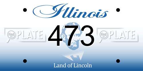 473 Illinois License Plate