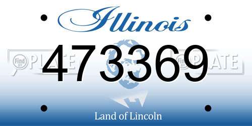 473369 Illinois License Plate