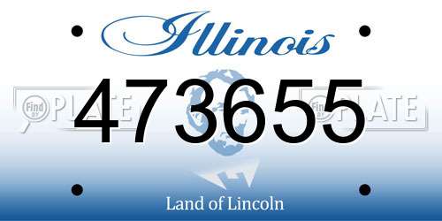 473655 Illinois License Plate
