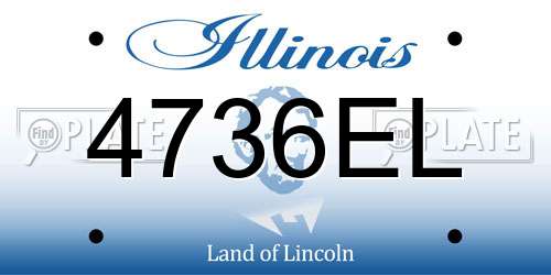 4736EL Illinois License Plate