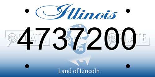 4737200 Illinois License Plate