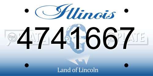 4741667 Illinois License Plate