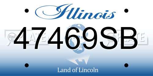 47469SB Illinois License Plate