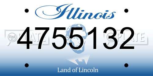 4755132 Illinois License Plate