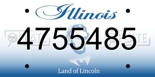 4755485 Illinois License Plate