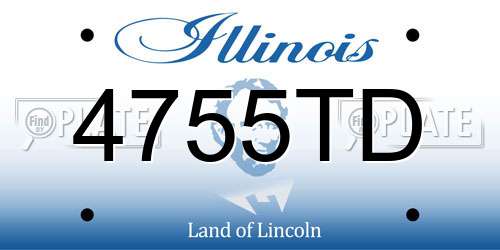 4755TD Illinois License Plate