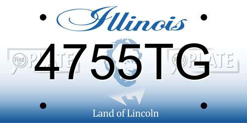 4755TG Illinois License Plate