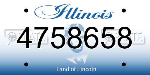 4758658 Illinois License Plate