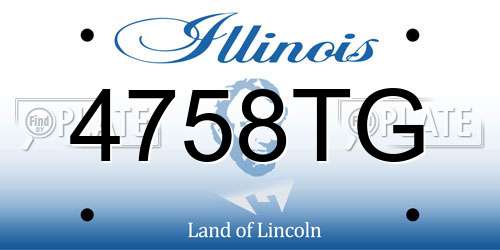 4758TG Illinois License Plate