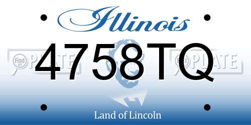 4758TQ Illinois License Plate