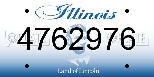 4762976 Illinois License Plate