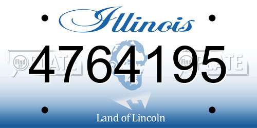 4764195 Illinois License Plate