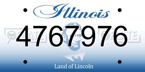 4767976 Illinois License Plate