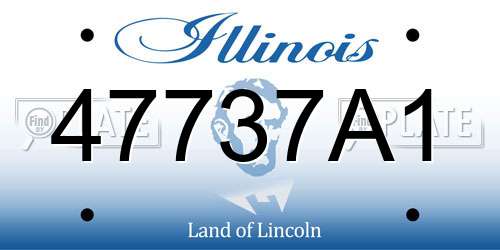 47737A1 Illinois License Plate