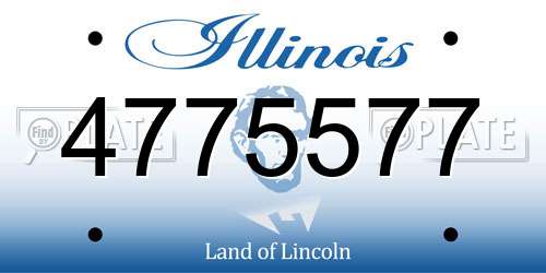 4775577 Illinois License Plate