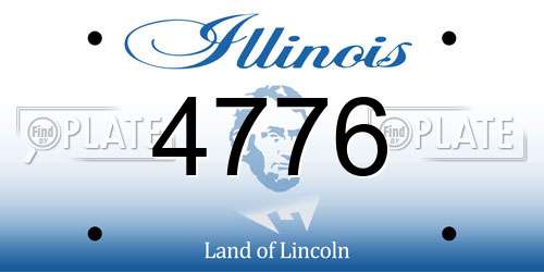 4776 Illinois License Plate