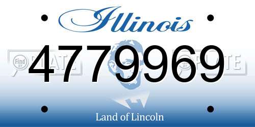 4779969 Illinois License Plate