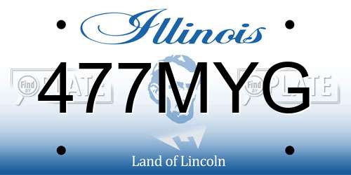 477MYG Illinois License Plate