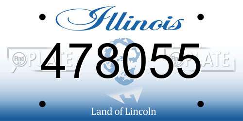 478055 Illinois License Plate