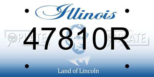 47810R Illinois License Plate