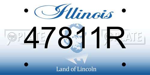 47811R Illinois License Plate