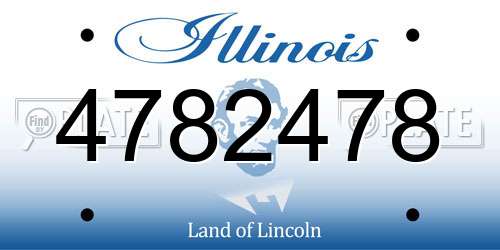 4782478 Illinois License Plate