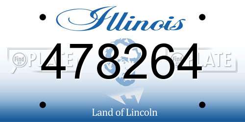 478264 Illinois License Plate