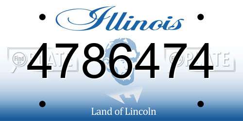 4786474 Illinois License Plate