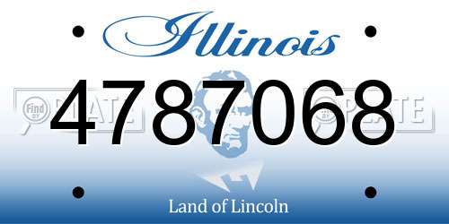 4787068 Illinois License Plate