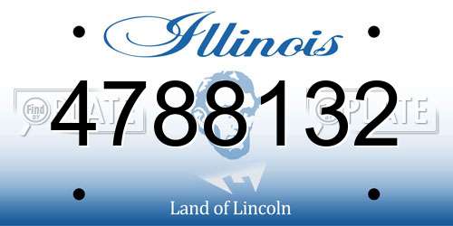 4788132 Illinois License Plate