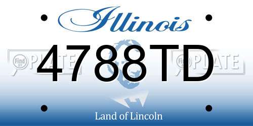 4788TD Illinois License Plate