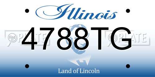 4788TG Illinois License Plate
