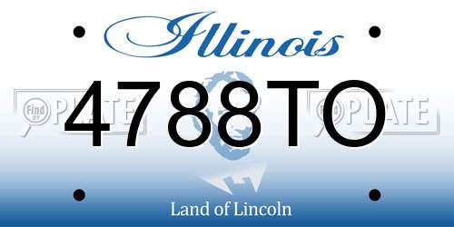4788TO Illinois License Plate