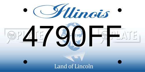 4790FF Illinois License Plate