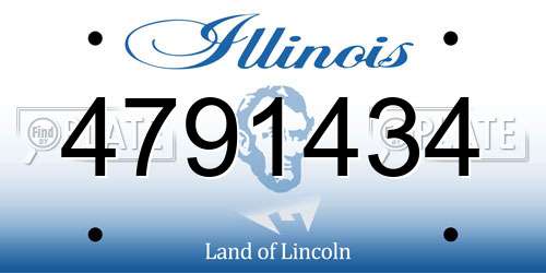 4791434 Illinois License Plate