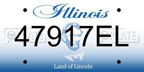 47917EL Illinois License Plate