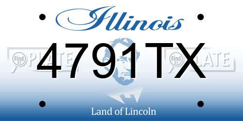4791TX Illinois License Plate