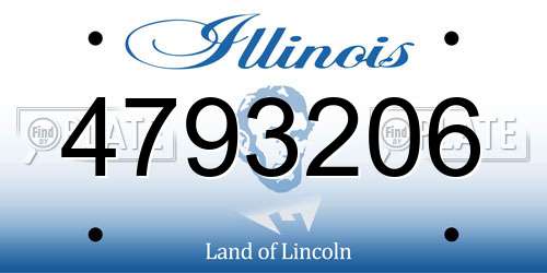 4793206 Illinois License Plate